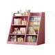 preview thumbnail 43 of 42, 4-Tier Kids Bookshelf with Storage Pockets,Toy Organizer Cabinet