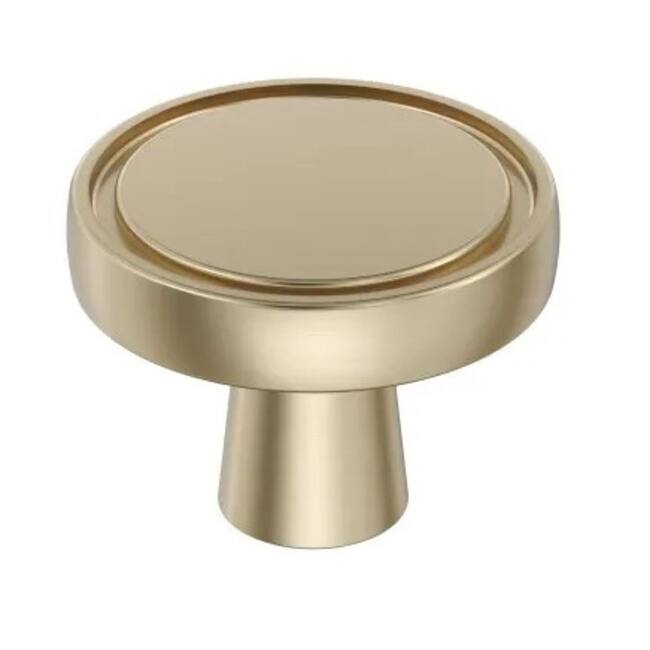 Amerock Destine 1-3/8 Inch Mushroom Cabinet Knob - Golden Champagne