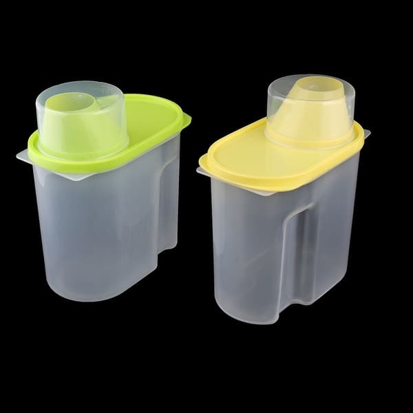 1.5L Plastic Transparent Grains Storage Tank Food Kitchen