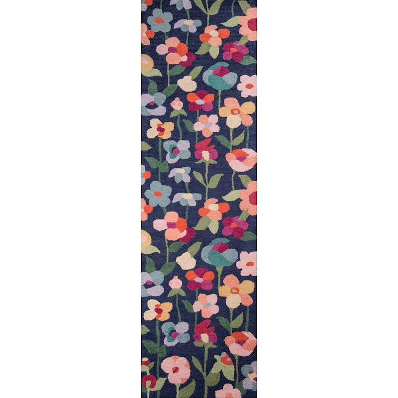 Momeni Newport Hand Tufted Wool Floral Area Rug - 2'3" x 8' Runner - Runner/Rectangle
