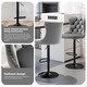 preview thumbnail 11 of 10, Velvet Adjustable Swivel Counter Height Barstools Set of 2