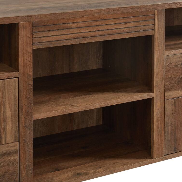 60'' Wood Media Console TV Stand Classic Entertainment Center