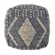 preview thumbnail 33 of 53, Brinket Boho Cube Yarn Pouf by Christopher Knight Home