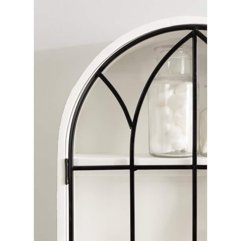Kate and Laurel Megara Arched Wall Mounted Cabinet - 16x5x24