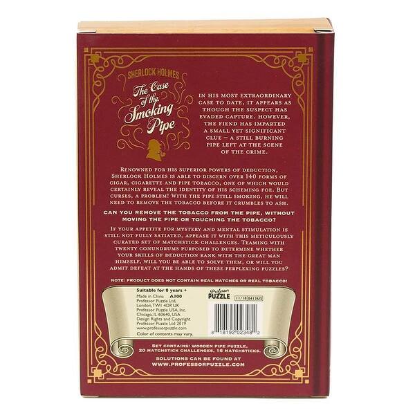 Sherlock Holmes The Case of the Smoking Pipe Brain Teaser Puzzle - Bed Bath  & Beyond