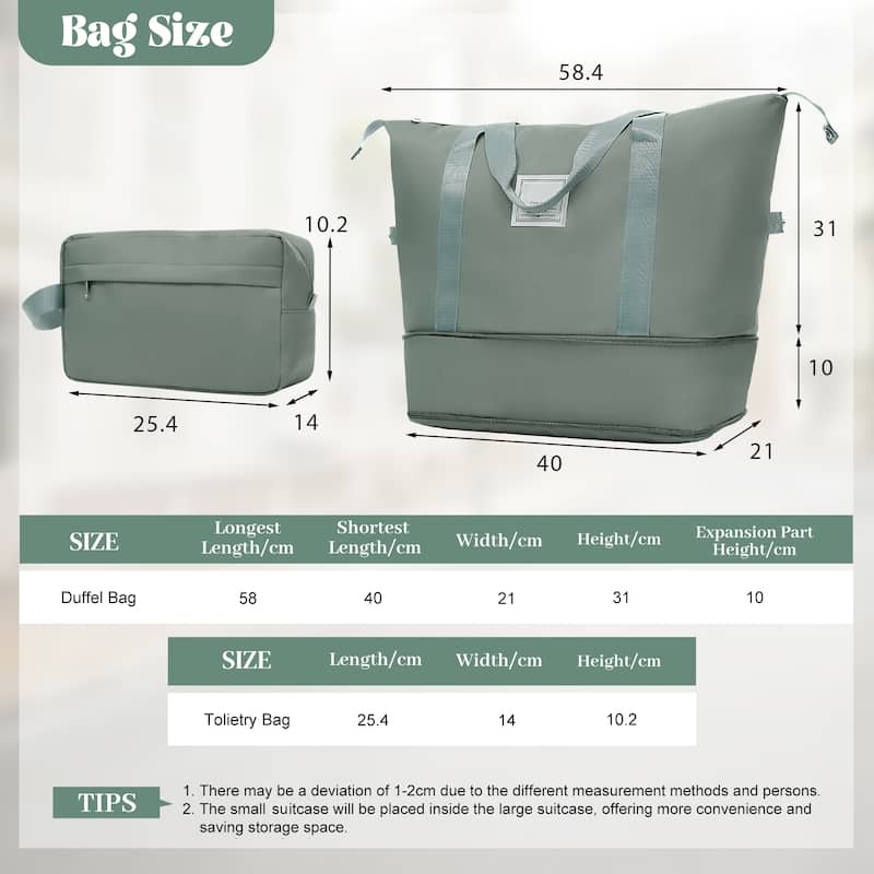 6 Piece Luggage Set, with Double Spinner Wheels Handle Password Lock, 14 IN Cosmetic Case 20/24/28 IN Luggages with Bag