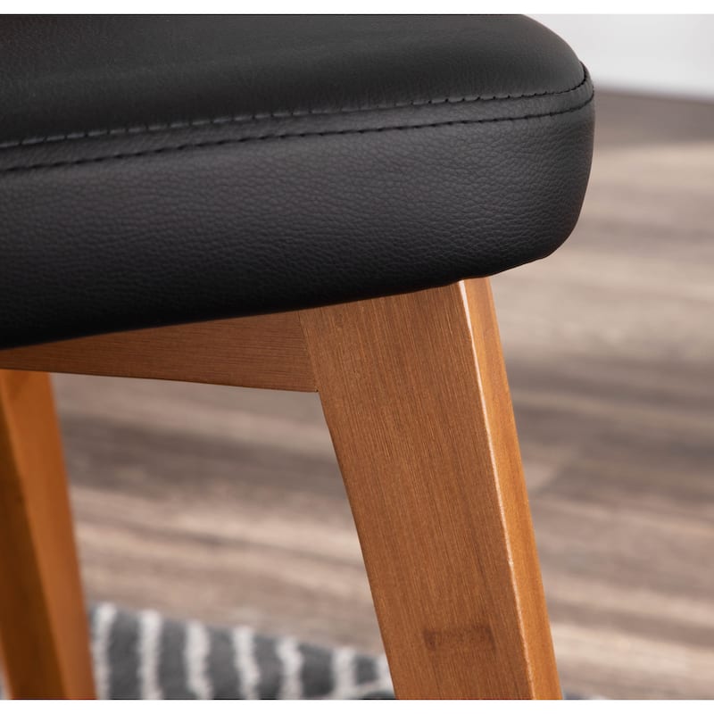 Carson Carrington Valsbo Walnut/Faux Leather Chair