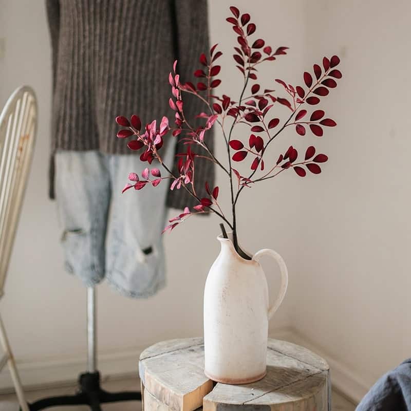 RusticReach Red Tzu Tan Leaf Stem 42" Tall