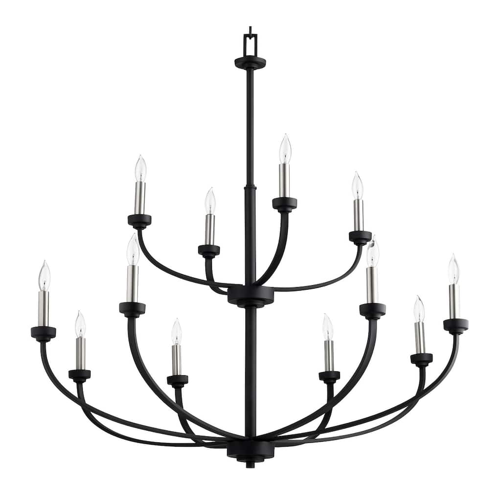 Quorum International Reyes 12 Light 39" Wide Taper Candle Chandelier