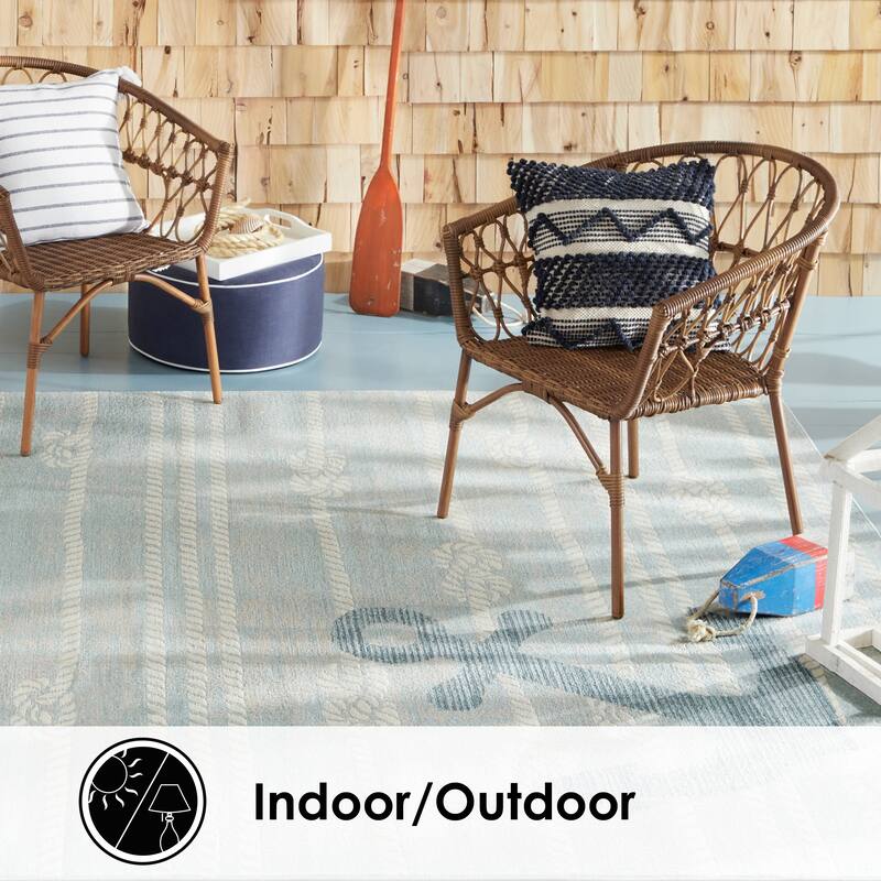 Home Dynamix Marine Anchor Coastal Anchor Indoor/Outdoor Area Rug