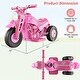 preview thumbnail 24 of 38, Gymax 6V Kids Bubble Car Electric Ride on Motorcycle w/ Music Button &