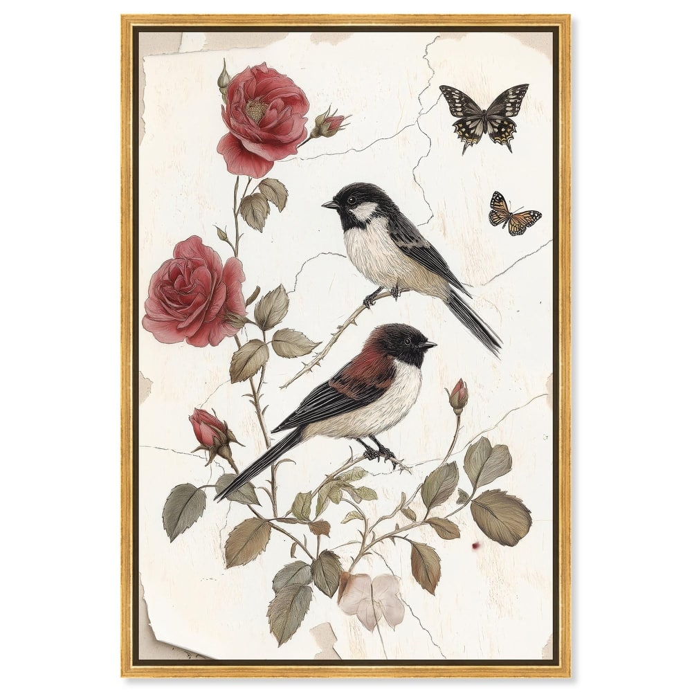 Birdsong and Bloom Canvas by Art Remedy
