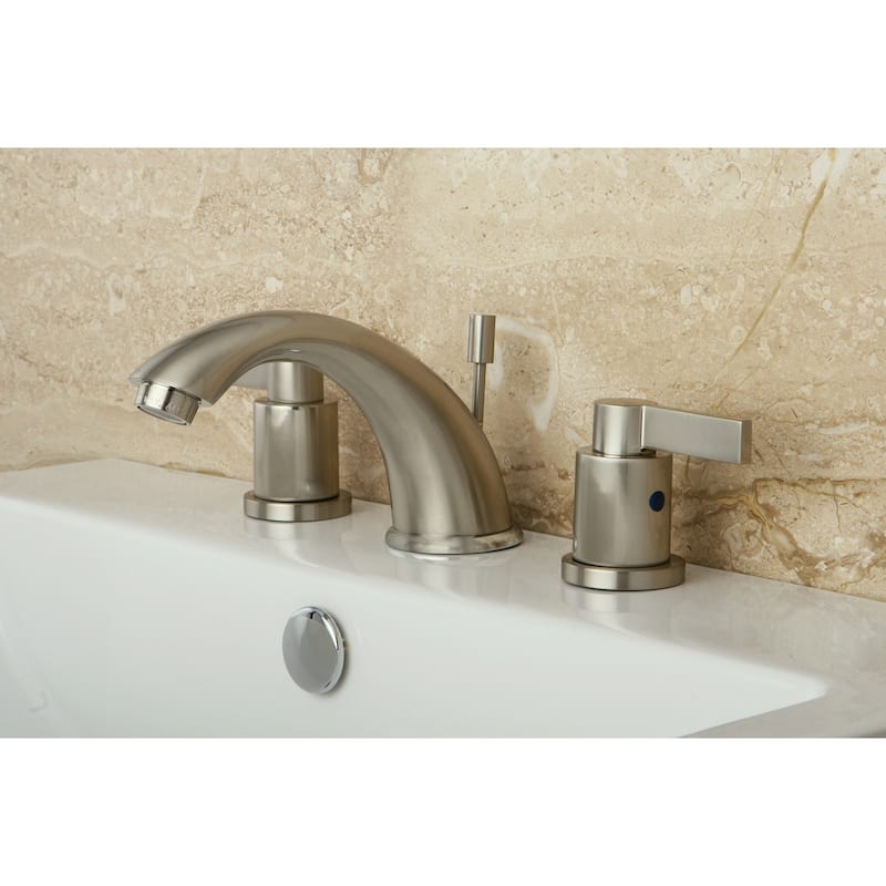 Kingston Brass Nuvo Fusion Widespread Bathroom Faucet - Free Metal Pop