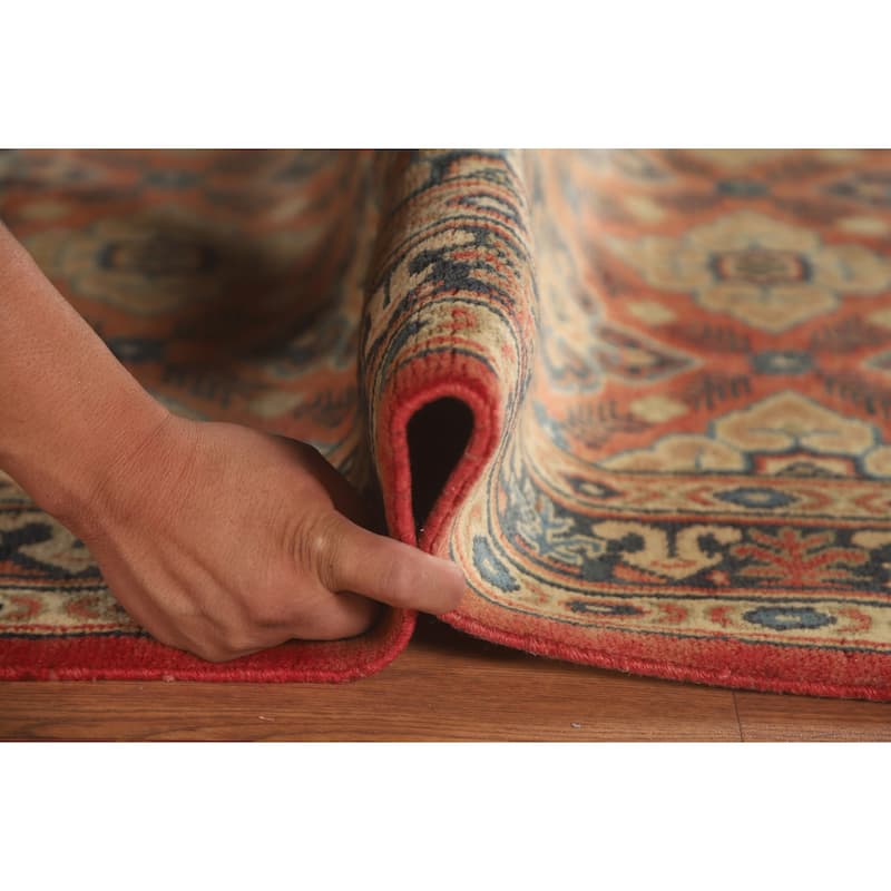 Traditional Hamedan Persian Vintage Runner Rug Handmade Wool Carpet - 2'10" x 12'2"