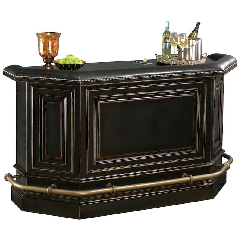 Howard Miller Northport Vintage Solid Wood Liquor and Wine Cabinet Bar
