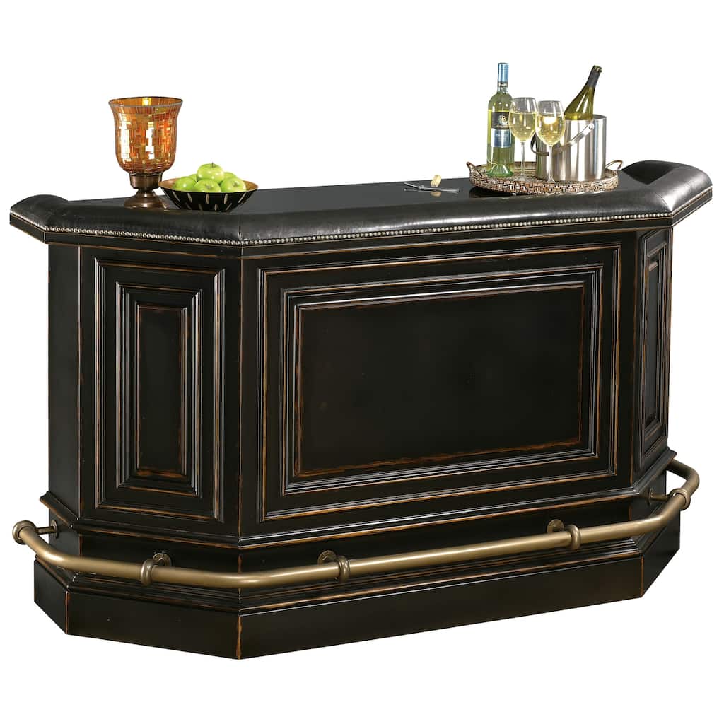 Howard Miller Northport Vintage Solid Wood Liquor and Wine Cabinet Bar