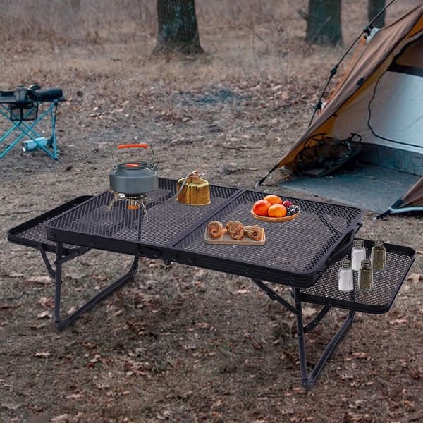 Table for Grill Folding Camping Table Metal Grill Stand Bed Bath