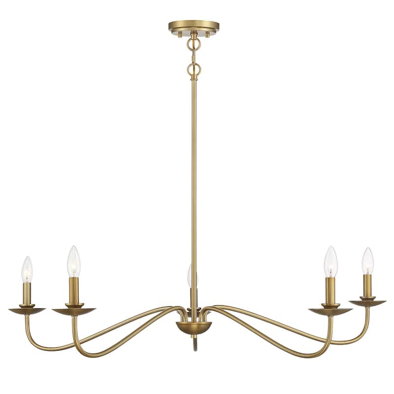Meridian M10085 5 Light 7" Tall Taper Candle Style Chandelier