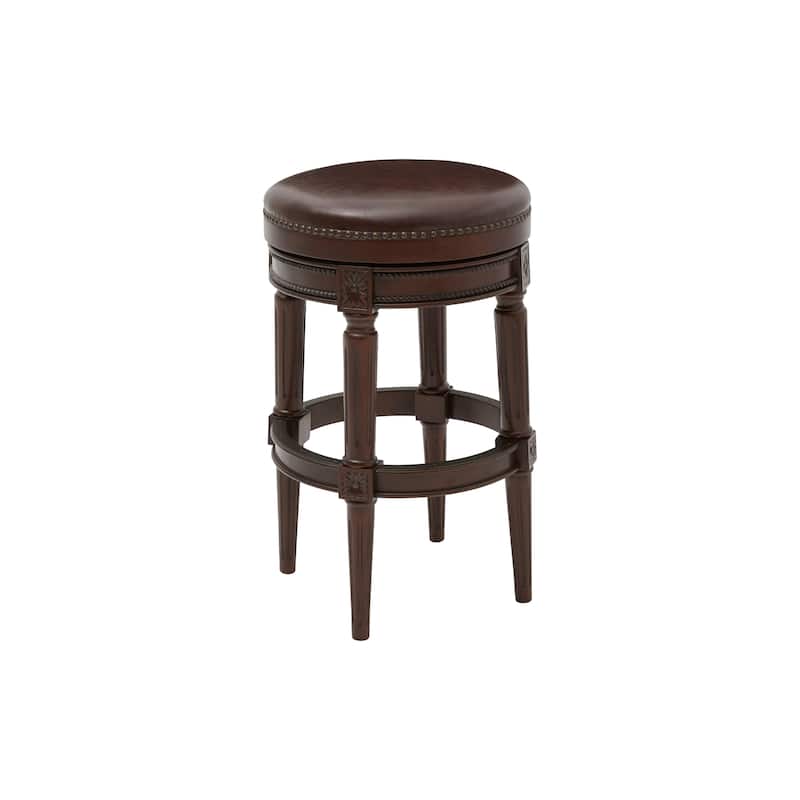 NewRidge Home Backless Chapman Bar Height Stool Distressed Walnut - Bar Height - Bar Height