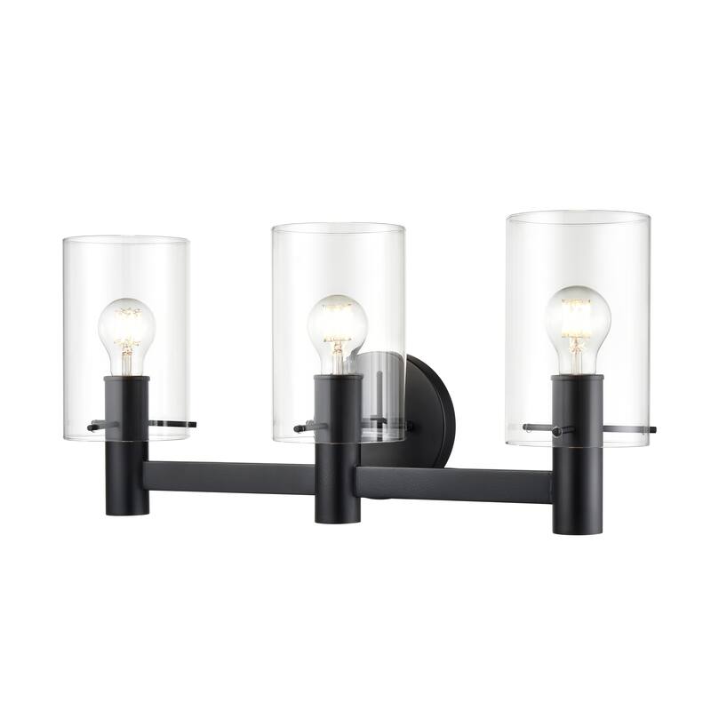 Apolla Vanity Light - Matte Black - 3 Light