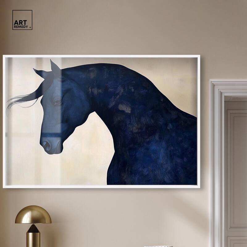 Blue Horse I Shadowbox by Art Remedy