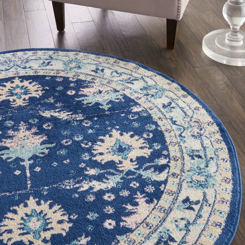 Nourison Tranquil Oriental Floral Medallion Area Rug
