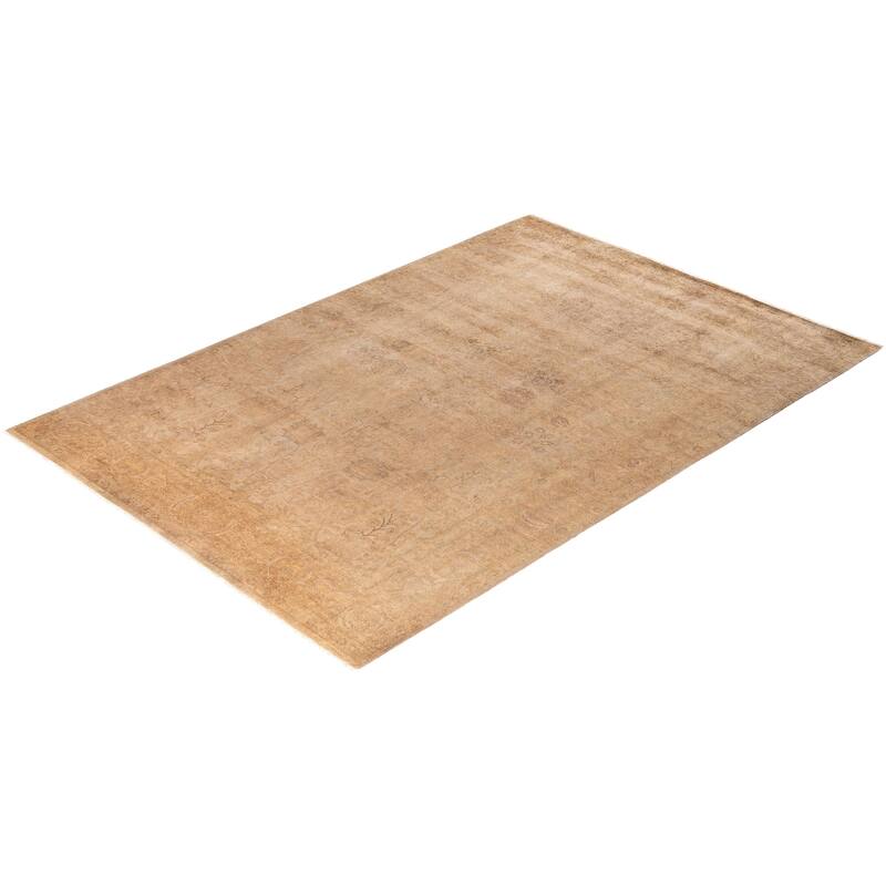Overdyed One-of-a-Kind Hand-Knotted Area Rug - Beige - 6' 0" x 8' 9"
