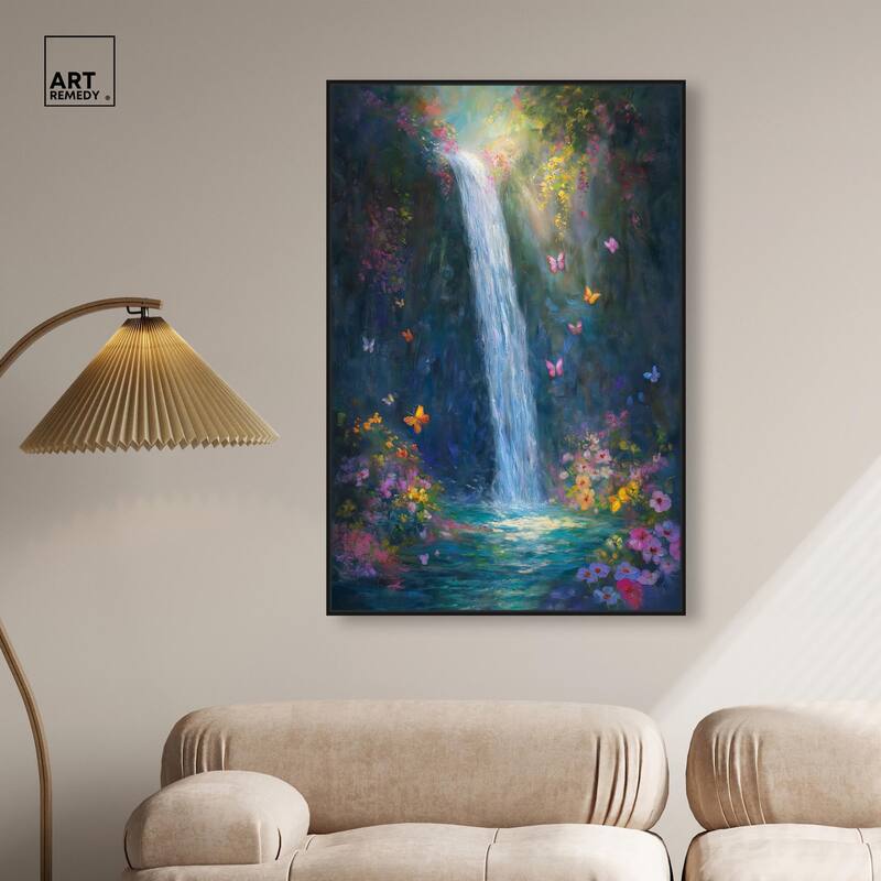 Hidden Falls II Canvas by Art Remedy