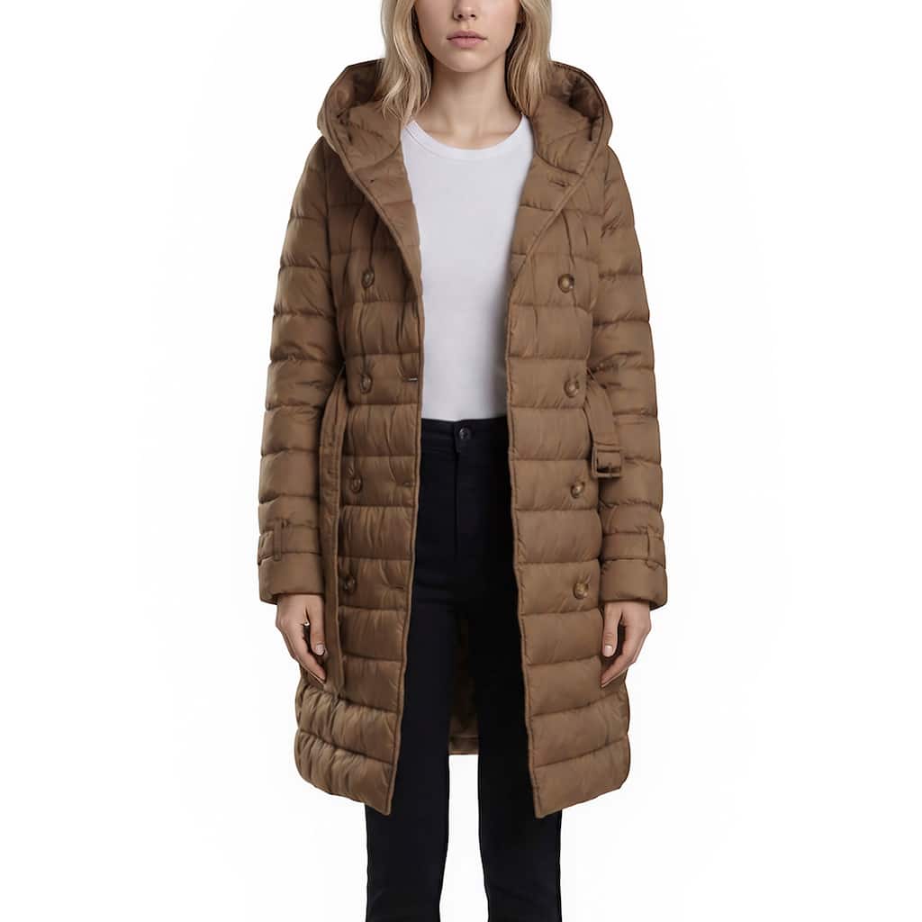 Burberry Witley Belted Long Puffer Coat