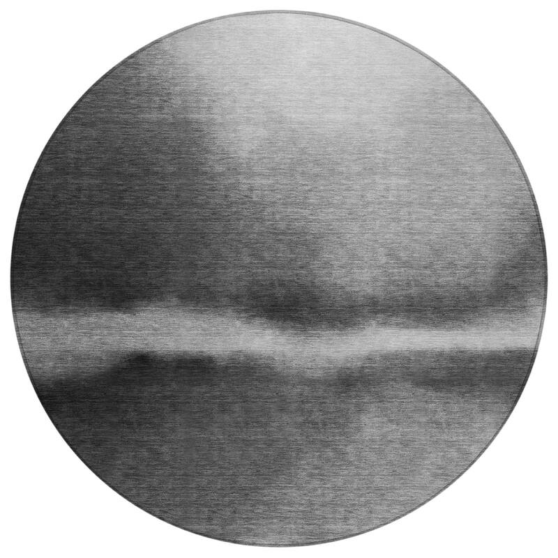 Machine Washable Indoor/ Outdoor Modern Landscape Chantille Rug