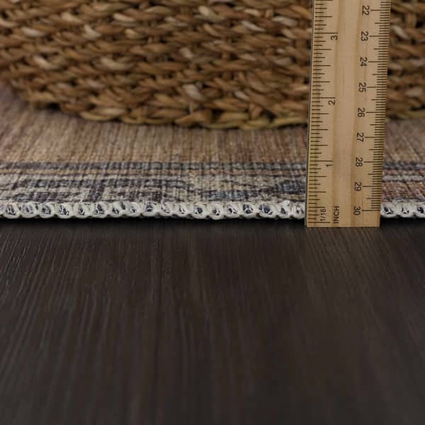 dimension image slide 2 of 3, Hauteloom AUY Collection Machine Washable Persian Medallion Area Rug