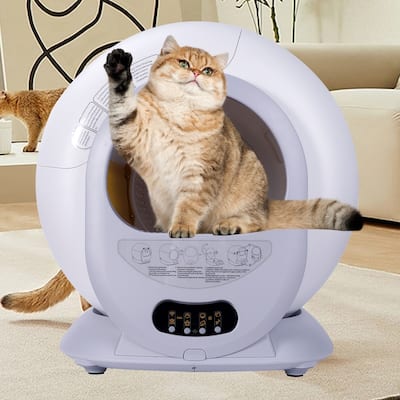 Self-Cleaning Cat Litter Box with Automatic Scooping and Odor Removal