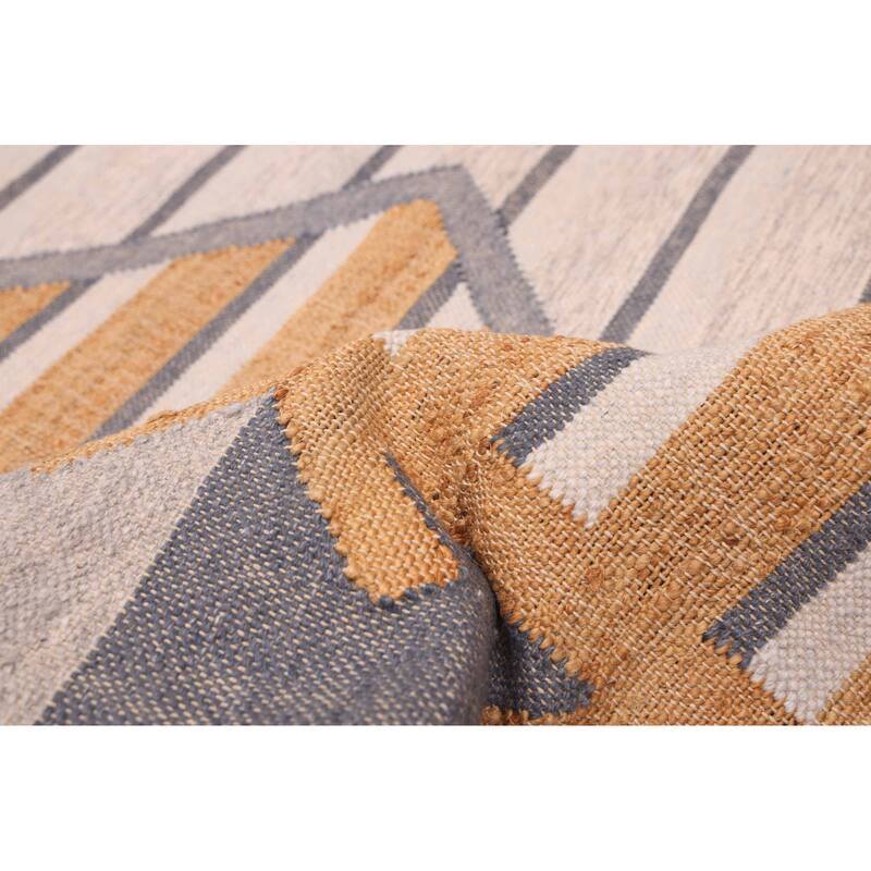 ECARPETGALLERY Flat-Weave Palas Denizli Tan Kilim - 5'3 x 7'10