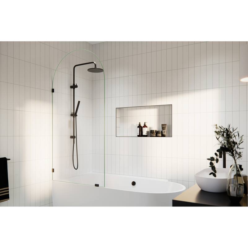 Glass Warehouse B-ARC-34 Venus 66-3/4" High x 34" Wide Shower Screen