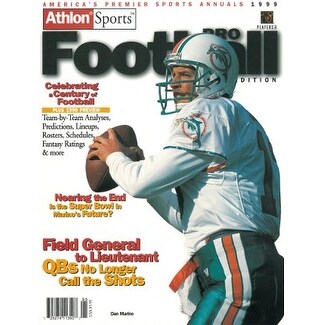 Shop Dan Marino Unsigned Miami Dolphins Athlon Sports 1999 Nfl Pro