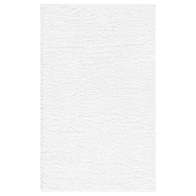 SAFAVIEH August Shag Solid 1.2-inch Thick Area Rug - 2'3" x 4' - White