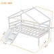 preview thumbnail 4 of 10, Twin Low Loft House Bed with Slide
