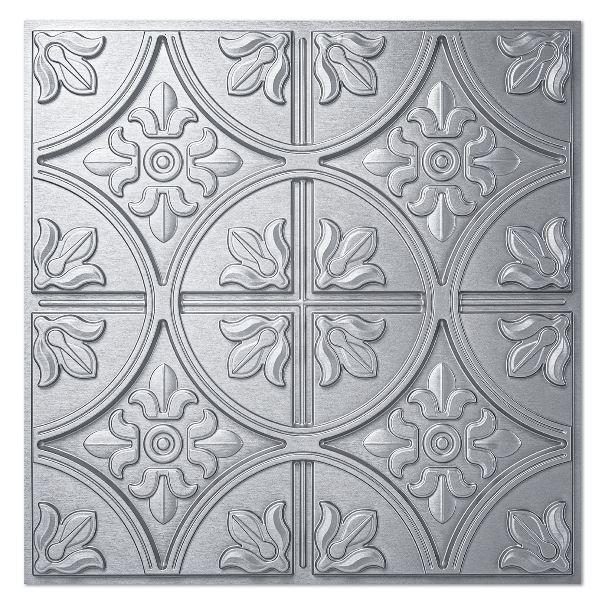 Art3d 2x2 ft. PVC Ceiling Tile, Fancy Classic Style in Argent Sliver,12 pcs  On Sale Bed Bath  Beyond 38117868