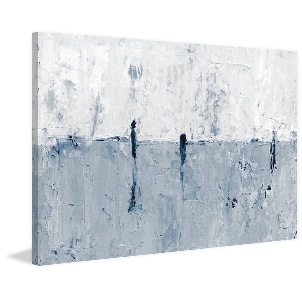 Blue Horizon II Painting Print on Wrapped Canvas