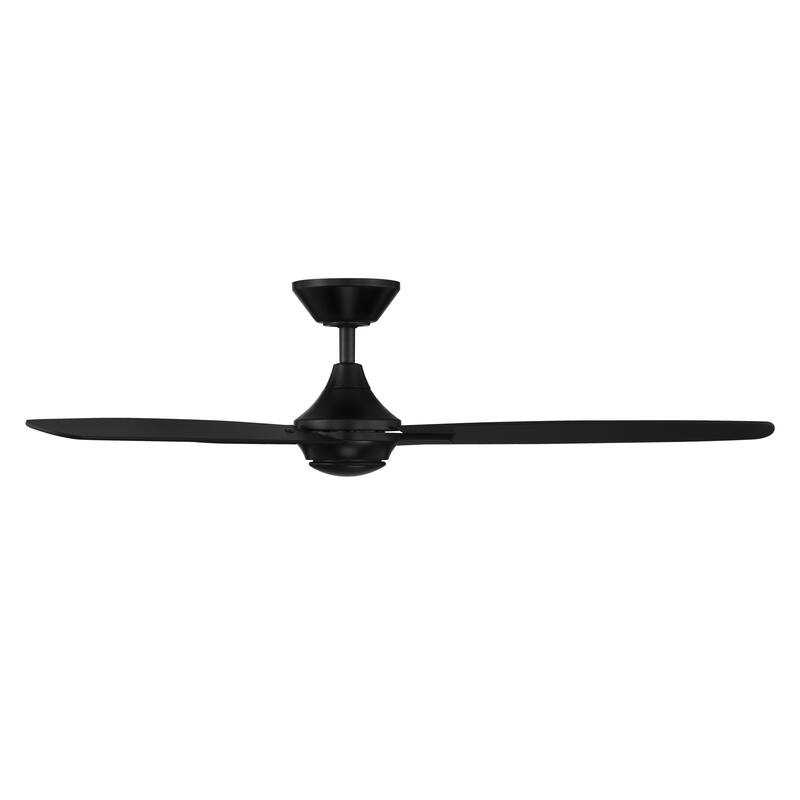 Blitzen Indoor and Outdoor 3-Blade Smart Compatible Ceiling Fan 54in with Remote Control