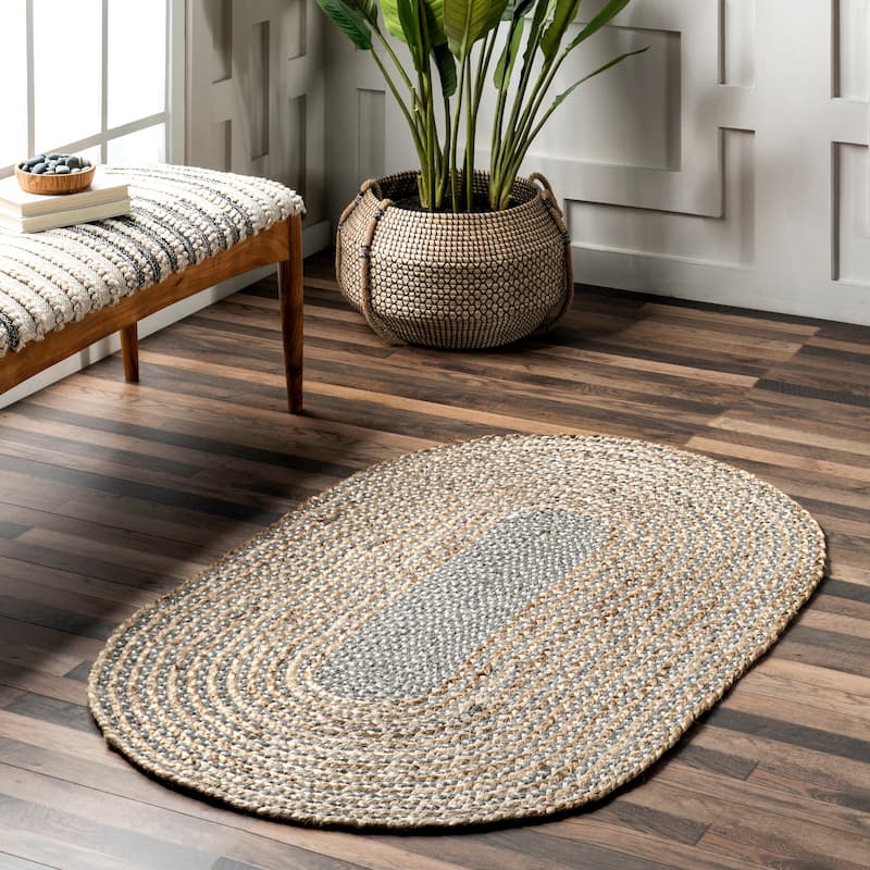 Nuloom Draya Casual Braided Jute Area Rug
