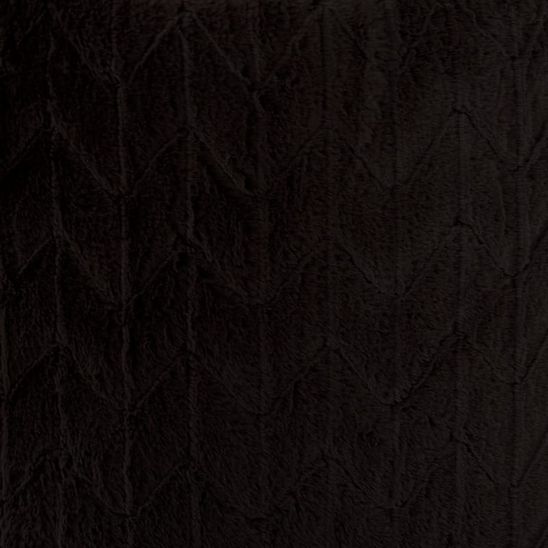 Allan Andrews Tall Pouf Angora Ebony