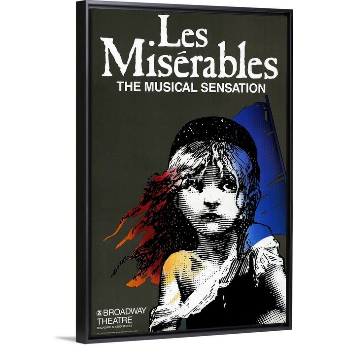 Shop Les Miserables Broadway 1987 Black Float Frame Canvas Art Overstock 25526143