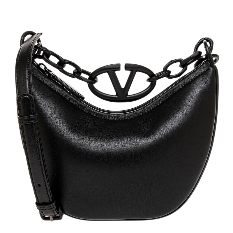 Valentino VLogo Moon Handbag - Black