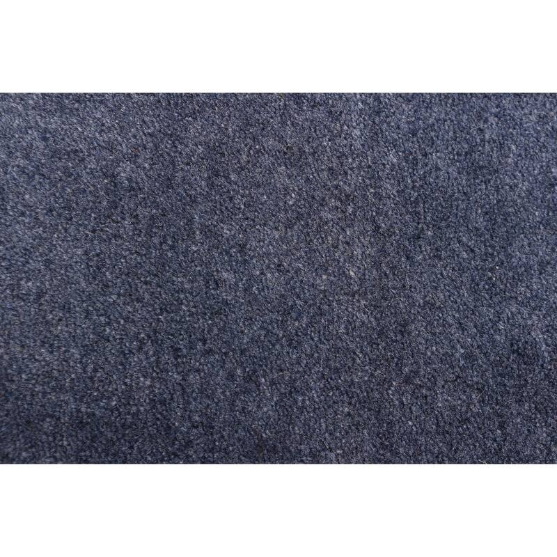 ECARPETGALLERY Hand Loomed Kashkuli Gabbeh Dark Navy Wool Rug - 4'0 x 5'10