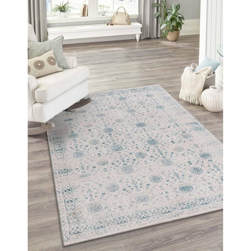 Transitional Rine Collection Area Rug - 3'6"x5'6" - Ivory