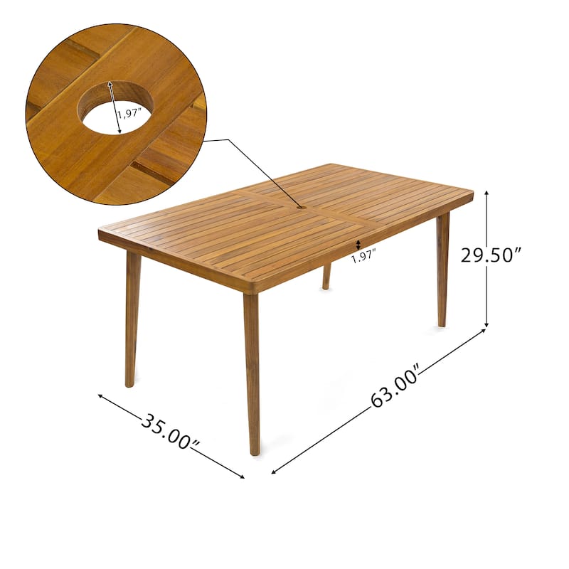 Christopher Knight Home - Liam Acacia Outdoor Dining Table