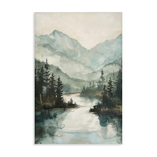 Stupell Mountain River View Canvas Wall Art Design By LSR Design Studio ...