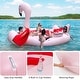 preview thumbnail 1 of 9, 6 People Inflatable Flamingo Floating Island with 6 Cup Holders for Pool and River - 10' x 10.5' x 5.5' (L x W x H) 10' x 10.5' x 5.5' (L x W x H)