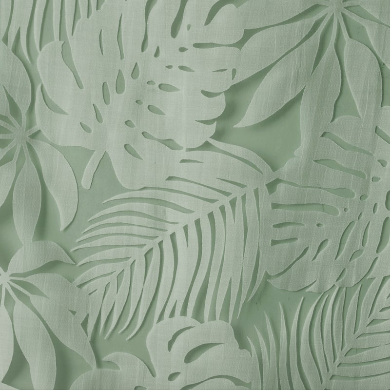 Madison Park Kauna Palm Leaf Burnout Window Curtain Sheer